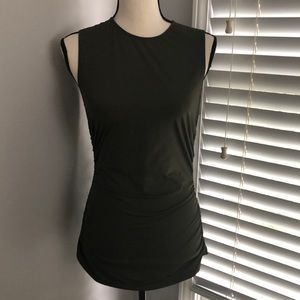 NWOT Theory olive green sleeveless top